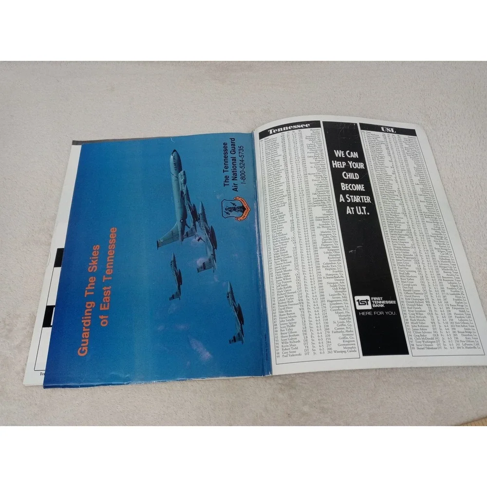 1992 Tennessee‎ Vols Gameday Program vs Southern LA Smokey UT Football NCAA